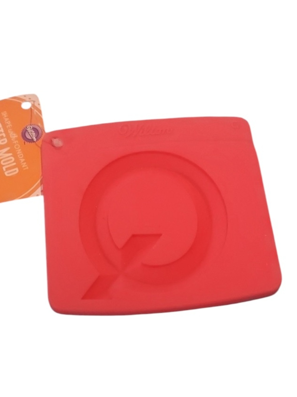 WILTON shape with fondant Letter "Q"  Mold
